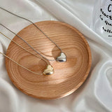 925 Silver Necklace Vintage Heart Pendant Party Jewelry