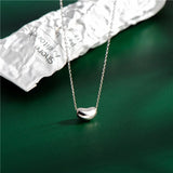 925 Sterling Silver Necklace Irregular Heart Moon Geometric Chocker