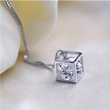 925 Silver Hyacinth Stone Pendant Necklace for Women
