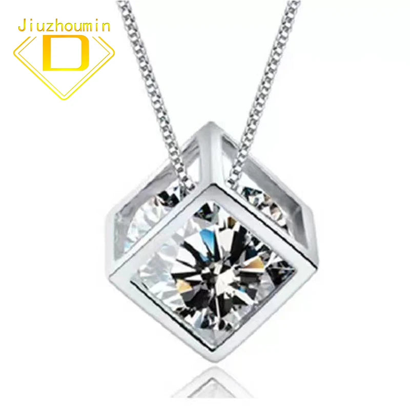 925 Silver Hyacinth Stone Pendant Necklace for Women