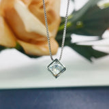 925 Silver Hyacinth Stone Pendant Necklace for Women