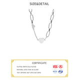 925 Silver Heart Choker Necklace for Women
