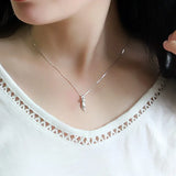 925 Sterling Silver Cats Pendant Necklace