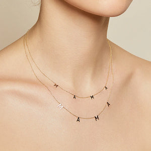 925 Silver MAMA Pendant Necklace for Women Mother's Gift