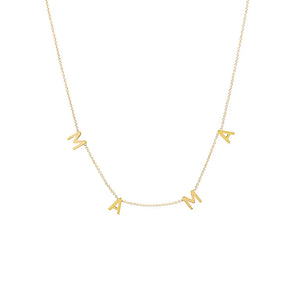 925 Silver MAMA Pendant Necklace for Women Mother's Gift