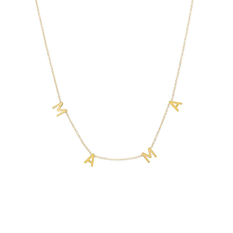 925 Silver MAMA Pendant Necklace for Women Mother's Gift