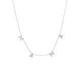 925 Silver MAMA Pendant Necklace for Women Mother's Gift