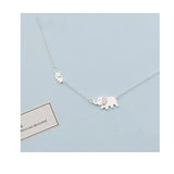 925 Silver Elephant Necklace Clavicle Chain S-N342