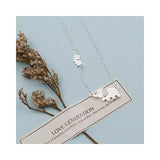 925 Silver Elephant Necklace Clavicle Chain S-N342