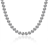 925 Silver Necklace 20 Inches 8MM Chain Beads Women Gift