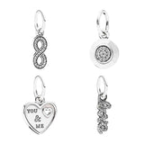 925 Sterling Silver Necklaces Pendants Charms For Women