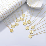 925 Silver Women's Zodiac Pendant Necklace Astrology Charm Jewelry