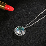 925 Silver Moonstone Pendant Necklace Chain Jewelry