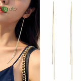925 Silver Tassel Earrings for Women Party Jewelry