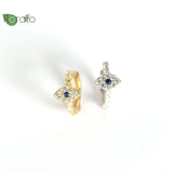 925 Sterling Silver Evil Eye Hoop Earrings for Women