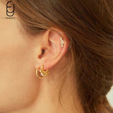 925 Silver Turquoise Flower Stud Earrings Elegant Party Jewelry