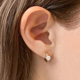Colorful Crystal Hoop Earrings for Women Zircon Jewelry