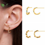 Colorful Crystal Large Hoop Earrings for Women