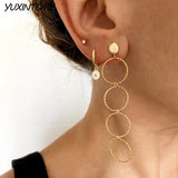 Smile Face Enamel Hoop Earrings 925 Silver Wedding Jewelry