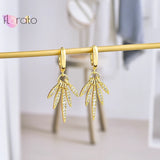 Colorful Tassel Hoop Earrings, Sterling Silver, Anniversary Jewelry