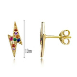 Colorful Zircon Hoop Earrings for Women, Elegant Jewelry