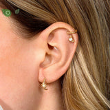 925 Silver Flower Stud Earrings Vintage Jewelry Gift