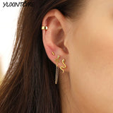 925 Silver Small Snake Stud Earring for Women
