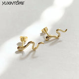 925 Silver Small Snake Stud Earring for Women