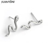925 Silver Small Snake Stud Earring for Women