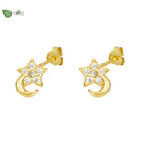 925 Silver Star Stud Earrings for Women Cartilage Piercing