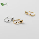 925 Silver Tulip Flower Hoop Earrings Wedding Jewelry