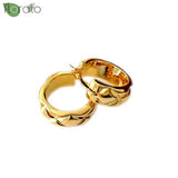 925 Silver Needle Diamond Pattern Big Hoop Earrings for Women