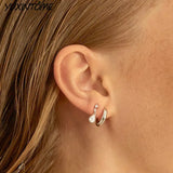 925 Silver CZ Crystal Teardrop Earrings 24K Wedding Jewelry