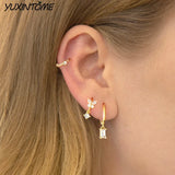 925 Sterling Silver Small Hoop Earrings 24K Ear Accessories