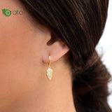 925 Silver Evil Eye Hoop Earrings Vintage Geometric High Jewelry