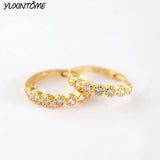 925 Silver Needle 18K Earrings 10/18mm Small Hoop Earrings for Women