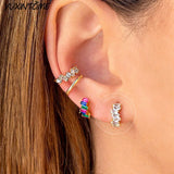 925 Silver Needle 18K Earrings 10/18mm Small Hoop Earrings for Women