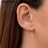 925 Silver Lightning Drop Earrings for Women
