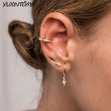 925 Silver Lightning Drop Earrings for Women