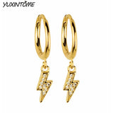925 Silver Lightning Drop Earrings for Women