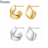 925 Sterling Silver Geometric Stud Earrings Minimalist Jewelry