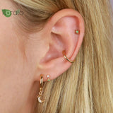 925 Silver Star Stud Earrings for Women Party Jewelry