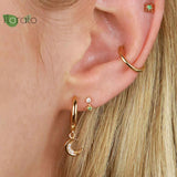925 Silver Star Stud Earrings for Women Party Jewelry