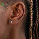 925 Silver Star Stud Earrings for Women Party Jewelry