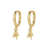925 Silver Hip Hop Rock Gesture Hoop Earrings