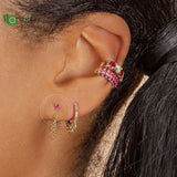 925 Silver Chain Tassel Earrings for Women Wedding