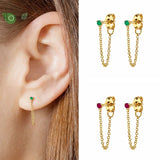 925 Silver Chain Tassel Earrings for Women Wedding