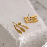 Sterling Silver Metal Pendant Stud Earrings Punk Rock Style Jewelry