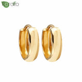 925 Sterling Silver Minimal 18K Earrings 12mm Small Hoop Earrings for Women
