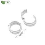 925 Sterling Silver Minimal 18K Earrings 12mm Small Hoop Earrings for Women